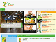 Tablet Screenshot of dietareceptek.hu